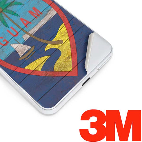 Guam Flag Dark Wood Google Pixel 3 Skin
